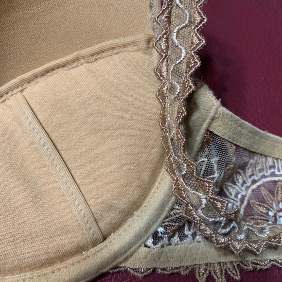 Chantelle Paris Africa Demi Bra Snakeskin Lace 34A - Picture 6 of 9